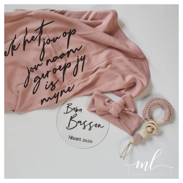'Ek het jou op jou naam geroep' Muslin Blanket