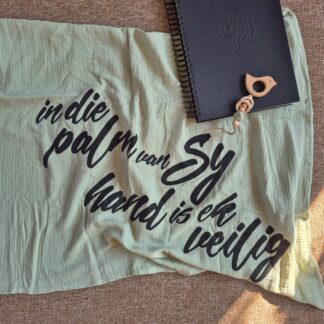 'In die palm van Sy hand' Muslin Blanket